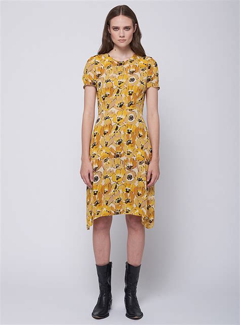 prada dress yellow